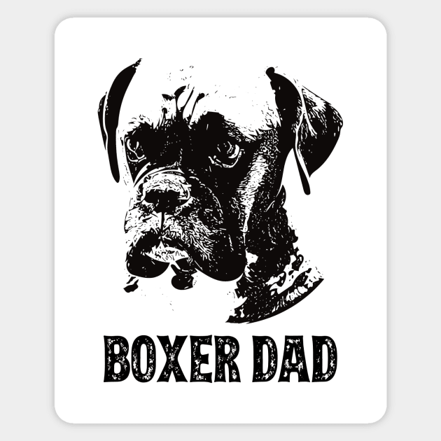 Boxer Dad Sticker by DoggyStyles